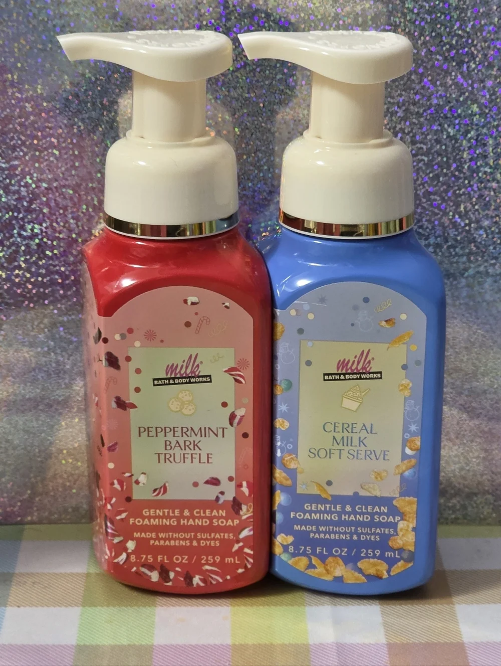 Bath & Body Works Milk Bar Bakery Foaming Hand Soap Variety Set of 2 NEW Rare